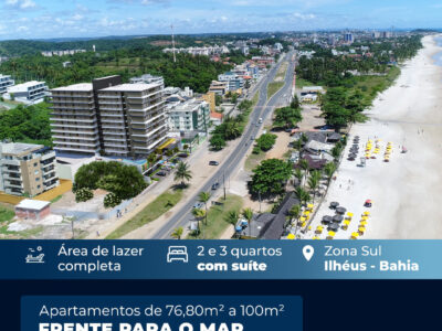 Ilhéus - Brilho do Atlântico - Apartamentos 03 quartos sendo 01 suíte
