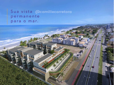 Vista Park - Apartamento FRENTE 03 quartos pé na areia