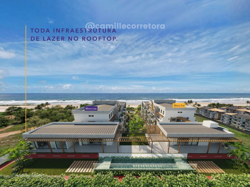 Vista Park - Apartamento FRENTE 03 quartos pé na areia