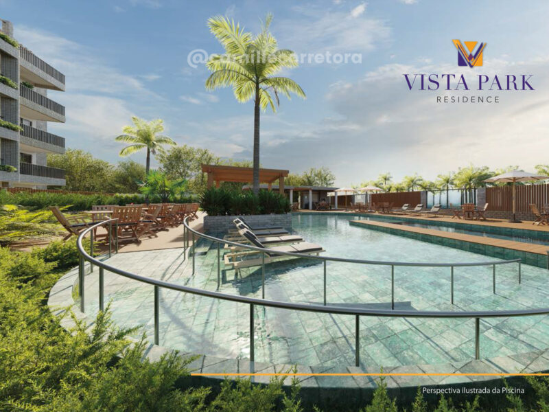 Vista Park - Apartamento FRENTE 03 quartos pé na areia