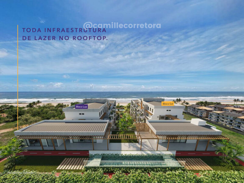 Vista Park - Apartamento FRENTE 03 quartos pé na areia