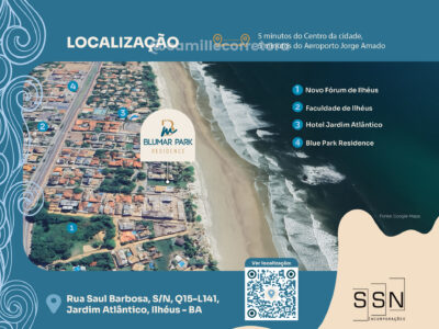 Blumar - pé na areia - Zona Sul de Ilhéus/BA